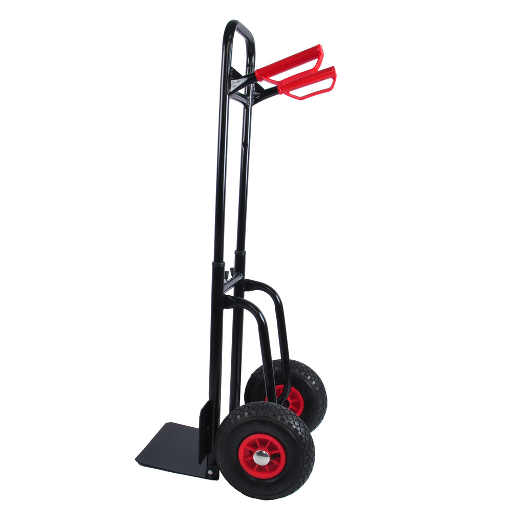 Yeah Depot - Heavy duty manual truck with double handles 330 lb steel trolley for moving heavy platform truck with 10 ''rubber wheels for moving/warehouse/garden/grocery