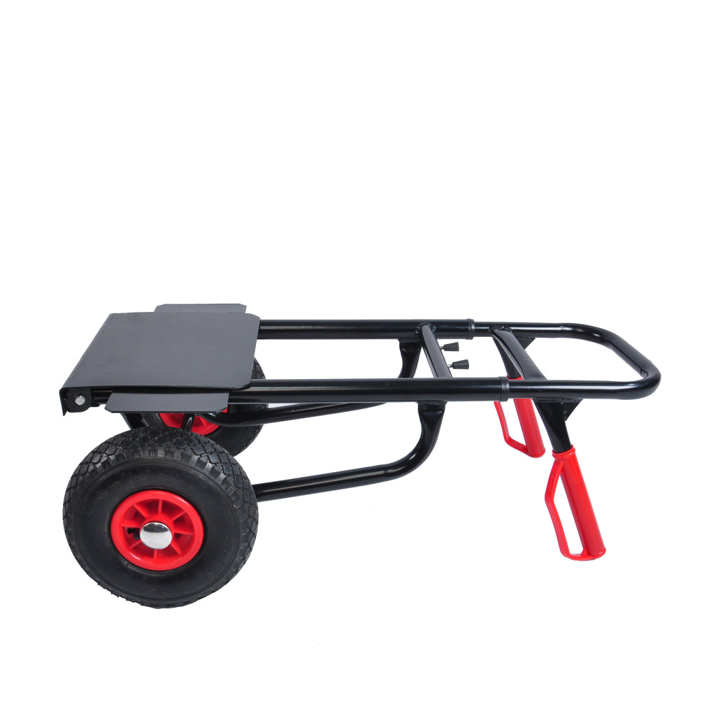 Yeah Depot - Heavy duty manual truck with double handles 330 lb steel trolley for moving heavy platform truck with 10 ''rubber wheels for moving/warehouse/garden/grocery