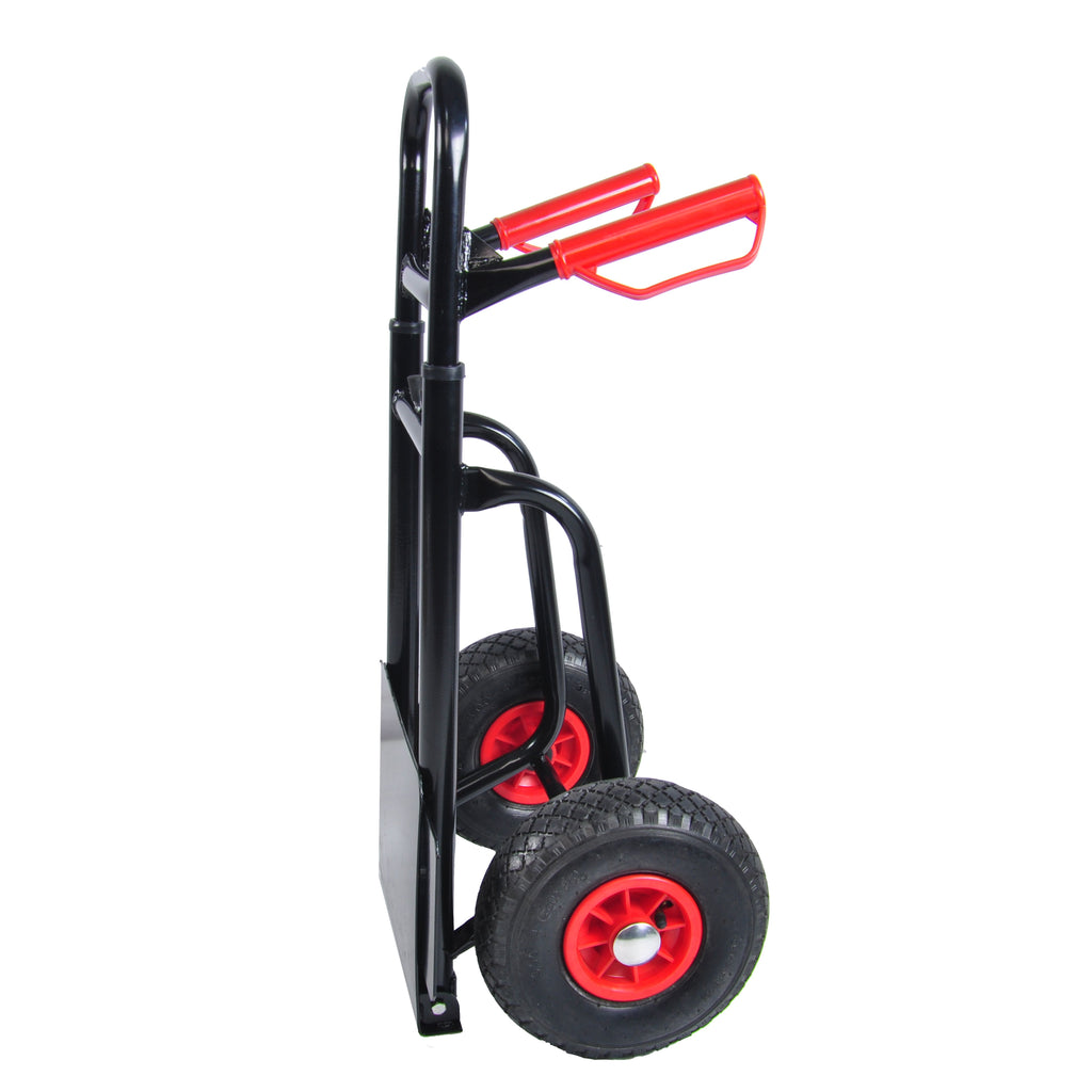 Yeah Depot - Heavy duty manual truck with double handles 330 lb steel trolley for moving heavy platform truck with 10 ''rubber wheels for moving/warehouse/garden/grocery