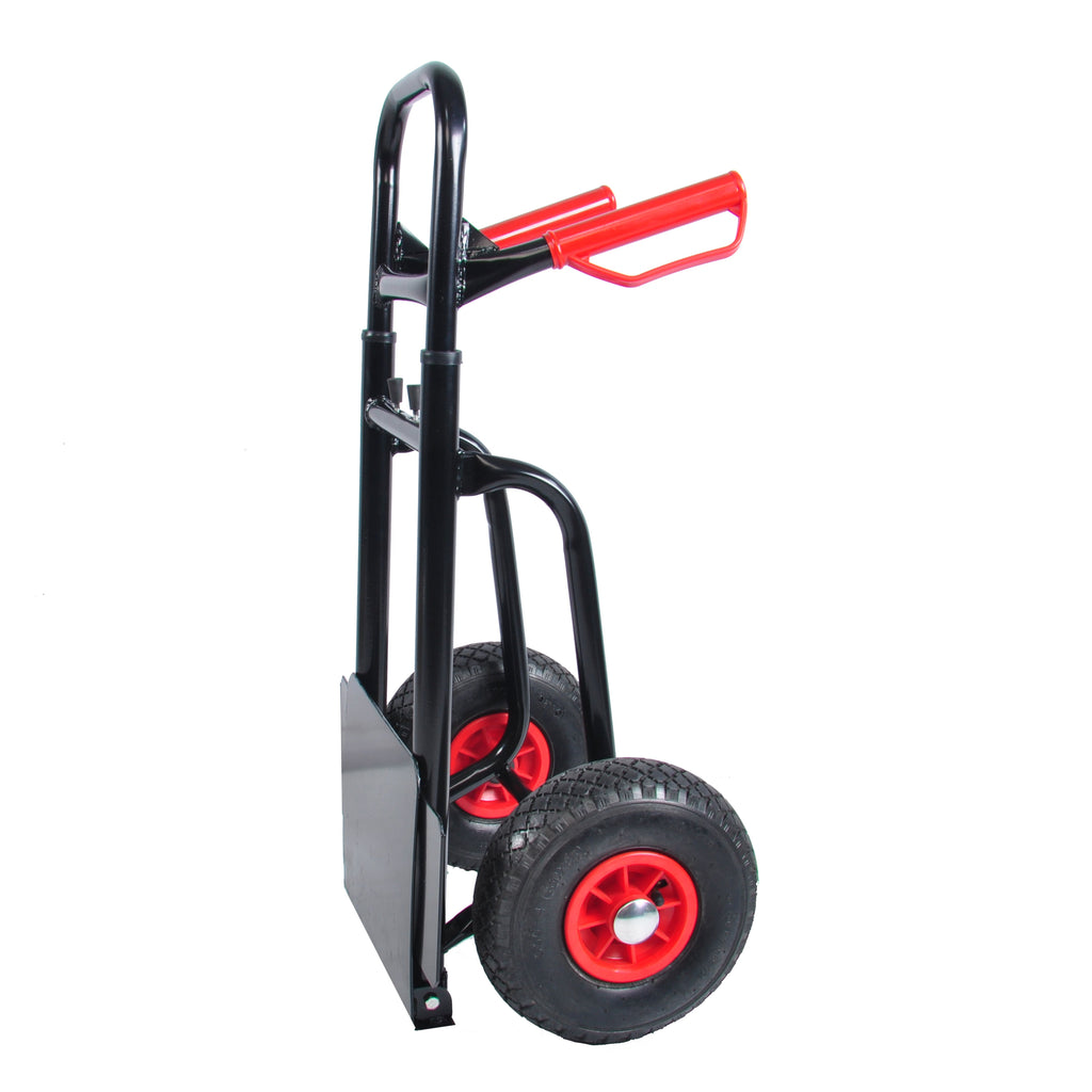 Yeah Depot - Heavy duty manual truck with double handles 330 lb steel trolley for moving heavy platform truck with 10 ''rubber wheels for moving/warehouse/garden/grocery
