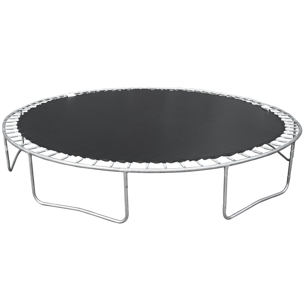 Yeah Depot - 14FT Trampoline for Adults & Kids with Basketball Hoop, Outdoor Trampolines w/Ladder and Safety Enclosure Net for Kids and Adults