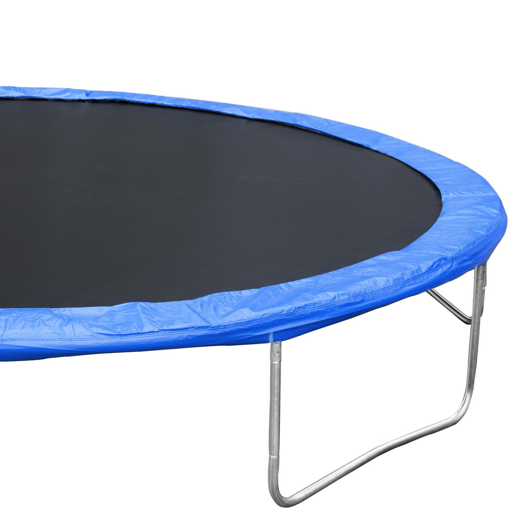 Yeah Depot - 14FT Trampoline for Adults & Kids with Basketball Hoop, Outdoor Trampolines w/Ladder and Safety Enclosure Net for Kids and Adults