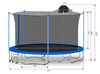 Yeah Depot - 12FT Trampoline for Adults & Kids with Basketball Hoop, Outdoor Trampolines w/Ladder and Safety Enclosure Net for Kids and adults