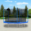 Yeah Depot - 12FT Trampoline for Adults & Kids with Basketball Hoop, Outdoor Trampolines w/Ladder and Safety Enclosure Net for Kids and adults
