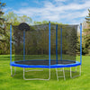 Yeah Depot - 12FT Trampoline for Adults & Kids with Basketball Hoop, Outdoor Trampolines w/Ladder and Safety Enclosure Net for Kids and adults