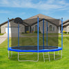 Yeah Depot - 12FT Trampoline for Adults & Kids with Basketball Hoop, Outdoor Trampolines w/Ladder and Safety Enclosure Net for Kids and adults