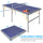 Yeah Depot - 6ft Mid-Size Table Tennis Table Foldable & Portable Ping Pong Table Set for Indoor & Outdoor Games with Net, 2 Table Tennis Paddles and 3 Balls
