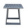 Yeah Depot - Outdoor Indoor Aluminum Square End Table/Side Table, Powdered Pewter