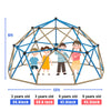 Yeah Depot - Kids Climbing Dome Tower - 12 ft Jungle Gym Geometric Playground Dome Climber Monkey Bars Play Center, Rust & UV Resistant Steel Supporting 1000 LBS