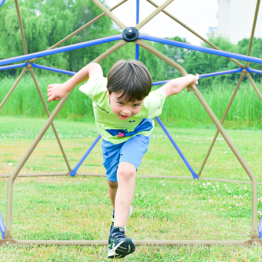 Yeah Depot - Kids Climbing Dome Tower - 12 ft Jungle Gym Geometric Playground Dome Climber Monkey Bars Play Center, Rust & UV Resistant Steel Supporting 1000 LBS