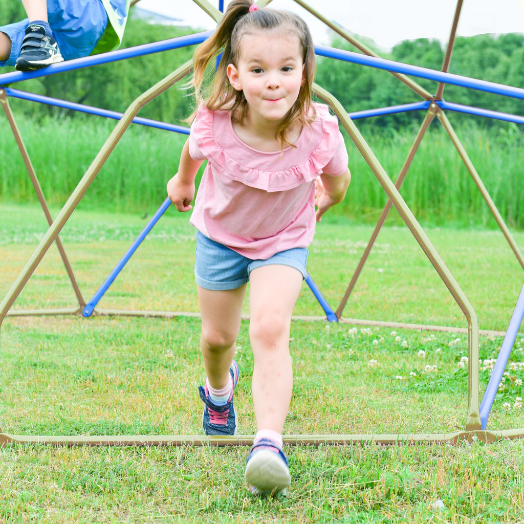 Yeah Depot - Kids Climbing Dome Tower - 12 ft Jungle Gym Geometric Playground Dome Climber Monkey Bars Play Center, Rust & UV Resistant Steel Supporting 1000 LBS