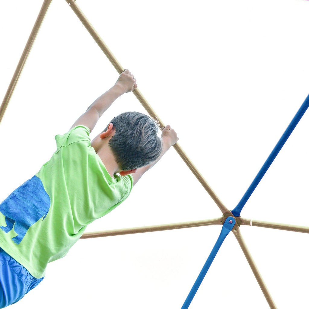 Yeah Depot - Kids Climbing Dome Tower - 12 ft Jungle Gym Geometric Playground Dome Climber Monkey Bars Play Center, Rust & UV Resistant Steel Supporting 1000 LBS
