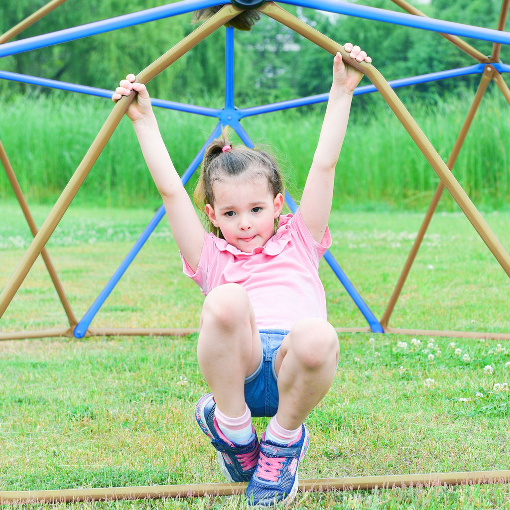 Yeah Depot - Kids Climbing Dome Tower - 12 ft Jungle Gym Geometric Playground Dome Climber Monkey Bars Play Center, Rust & UV Resistant Steel Supporting 1000 LBS