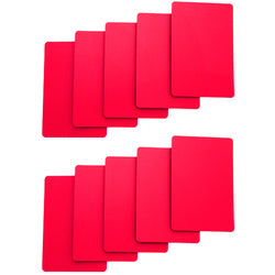 Tycon Net - Set of 10 Red Plastic Bridge Size Cut Cards