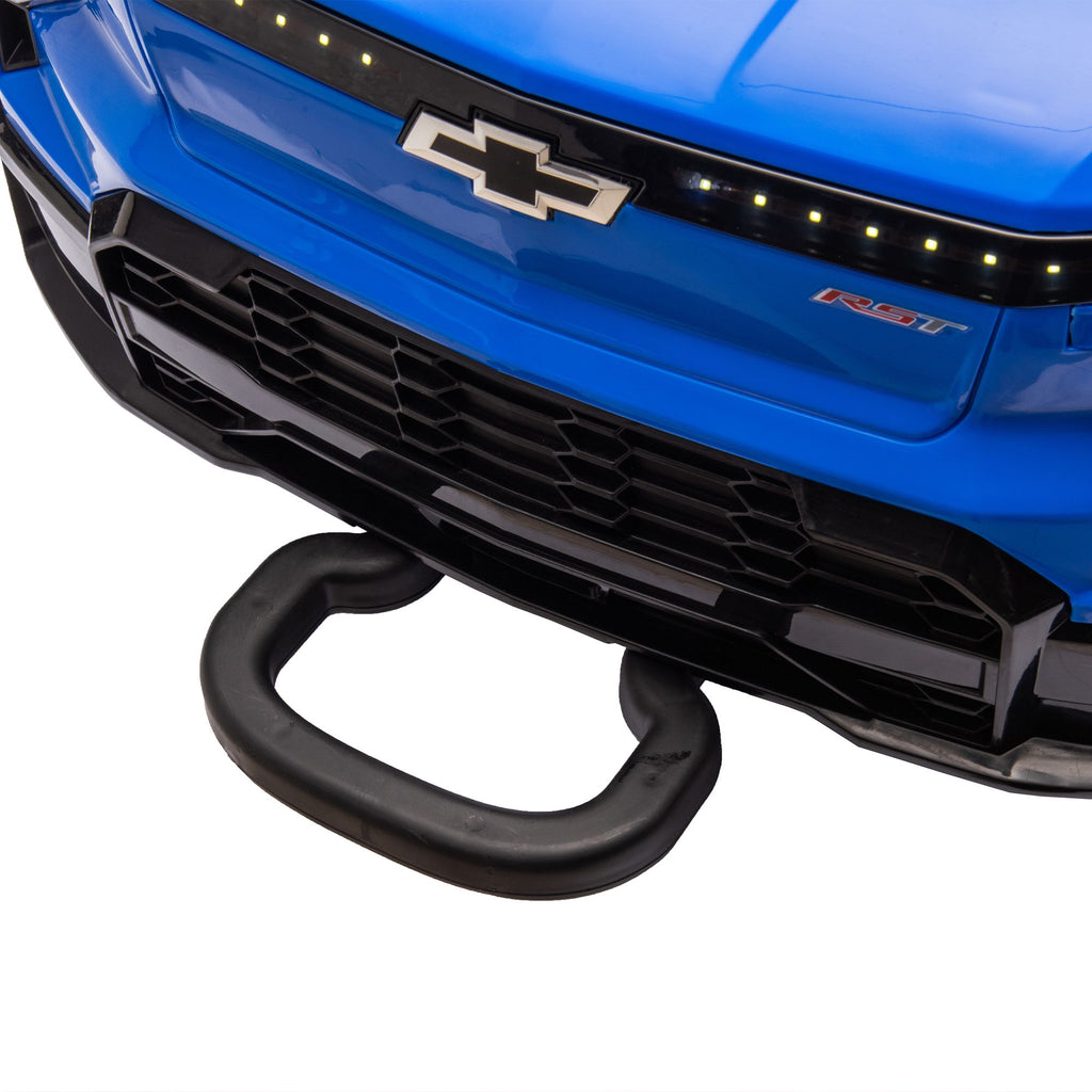 Yeah Depot - 24V Kids Ride on Car W/Parents Control,Licensed Chevrolet Silverado,Four-wheel suspension,LED Lights,Bluetooth,music,USB,MP3,Power display,speeds 2.49-3.73MPH For kids aged 2-5.