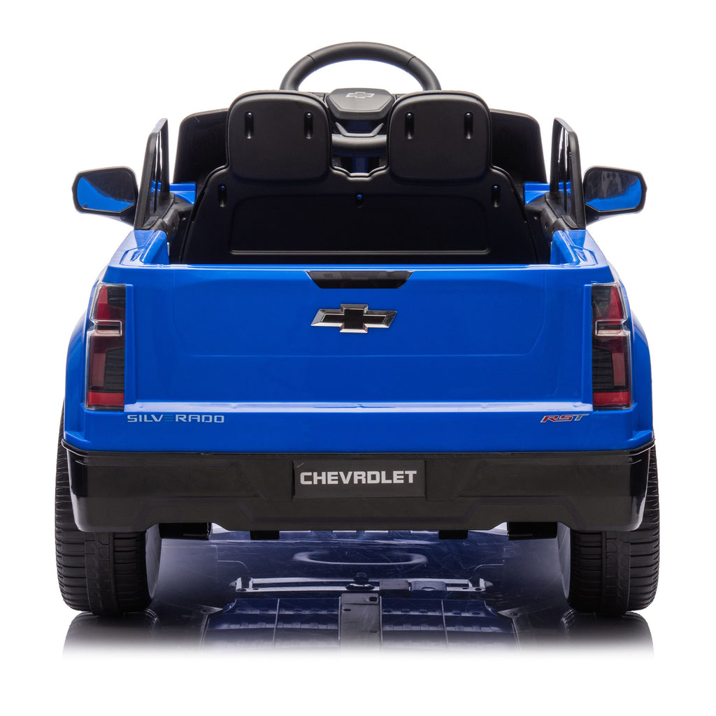 Yeah Depot - 24V Kids Ride on Car W/Parents Control,Licensed Chevrolet Silverado,Four-wheel suspension,LED Lights,Bluetooth,music,USB,MP3,Power display,speeds 2.49-3.73MPH For kids aged 2-5.