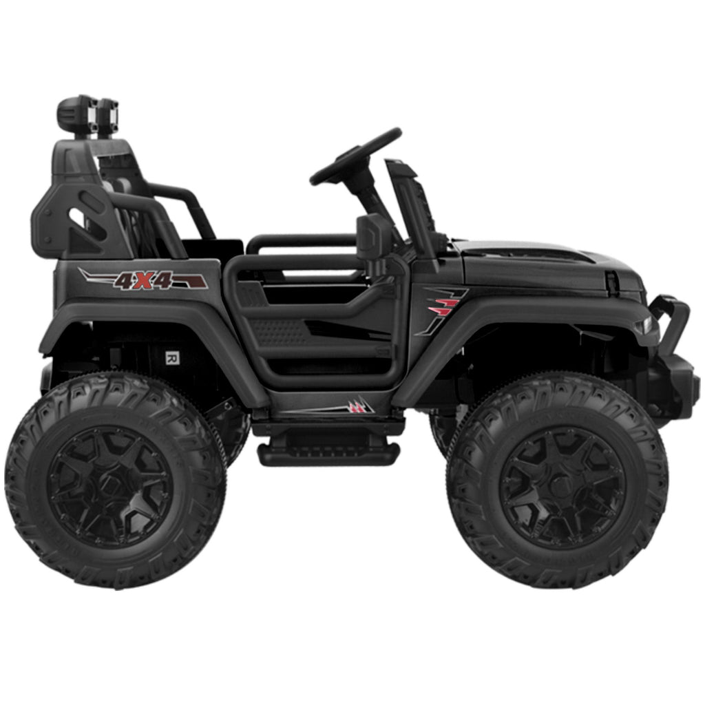 Yeah Depot - 24V 2 Seater Kids Ride on Truck 4WD Electric Car Battery Powered Ride on Toys, with 480W Motors, 7AH Battery, 2.4G Remote Control, LED Headlights, Front Storage, Bottle Holder, Full-Metal Suspension