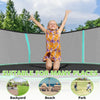 Yeah Depot - 12ft Green Outdoor Toddler Trampoline with Enclosure Safety Net Jumping Fun Trampoline, heavy-duty jump pads, spring-loaded for children and adults, Gifts for Boys/Girls