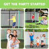 Yeah Depot - 12ft Green Outdoor Toddler Trampoline with Enclosure Safety Net Jumping Fun Trampoline, heavy-duty jump pads, spring-loaded for children and adults, Gifts for Boys/Girls