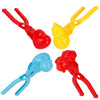 Eggracks by Global Phoenix - 4Pcs Snowball Makers Set Clip Snow Molds Toys Beach Sand Toy with Handle for Snow Fight Winter Activities