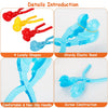 Eggracks by Global Phoenix - 4Pcs Snowball Makers Set Clip Snow Molds Toys Beach Sand Toy with Handle for Snow Fight Winter Activities