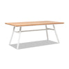 Yeah Depot - Maiden 71'' 6-Seater Teak & Aluminum Patio Dining Table, Natural Teak