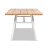 Yeah Depot - Maiden 71'' 6-Seater Teak & Aluminum Patio Dining Table, Natural Teak