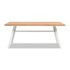 Yeah Depot - Maiden 71'' 6-Seater Teak & Aluminum Patio Dining Table, Natural Teak