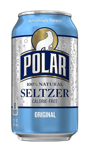 Flexile - Polar Seltzer Water Original, 12 fl oz cans, 8pk