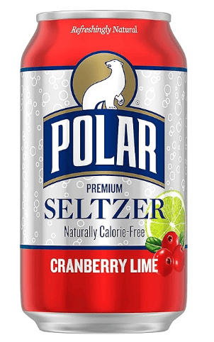 Flexile - Polar Seltzer Water Cranberry Lime, 12 fl oz cans, 18 pack