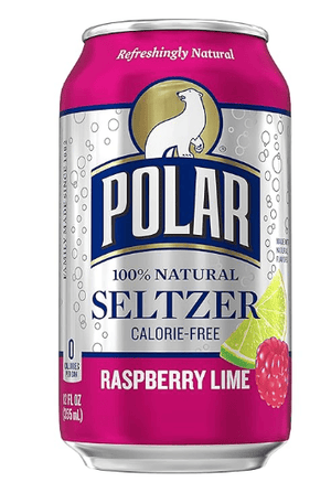 Flexile - Polar Seltzer Water Raspberry Lime, 12 fl oz cans, 18 pack