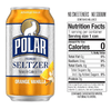 Flexile - Polar Seltzer Water Orange Vanilla, 12 fl oz cans, 8pk