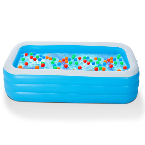 Eggracks by Global Phoenix - Inflatable Swimming Pools Family Swim Play Center Pool Blow up Kiddie Pool for Family Inflatable Lounge Pool for Kids Baby Adult Inflatable Water Ball Pool