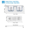 Eggracks by Global Phoenix - For Wii Remote Controller Charger Dual Charge Dock with Two 2800mAh Rechargeable Batteries