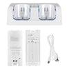 Eggracks by Global Phoenix - For Wii Remote Controller Charger Dual Charge Dock with Two 2800mAh Rechargeable Batteries