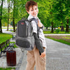 Eggracks by Global Phoenix - Unisex School Backpack Casual Travel Shoulder Bag W/ Adjustable Straps Dual-Water Bottle Pouch
