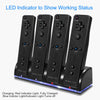 Eggracks by Global Phoenix - 4 Remotes Charging Dock Game Controller Charger 2800mAh Rechargeable Battery Charging Stations