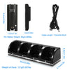 Eggracks by Global Phoenix - 4 Remotes Charging Dock Game Controller Charger 2800mAh Rechargeable Battery Charging Stations