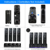 Eggracks by Global Phoenix - 4 Remotes Charging Dock Game Controller Charger 2800mAh Rechargeable Battery Charging Stations