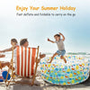 Eggracks by Global Phoenix - 59x21in Inflatable Swimming Pool Blow Up Family Pool For 3 Kids Foldable Swim Ball Pool Center
