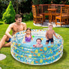 Eggracks by Global Phoenix - 59x21in Inflatable Swimming Pool Blow Up Family Pool For 3 Kids Foldable Swim Ball Pool Center