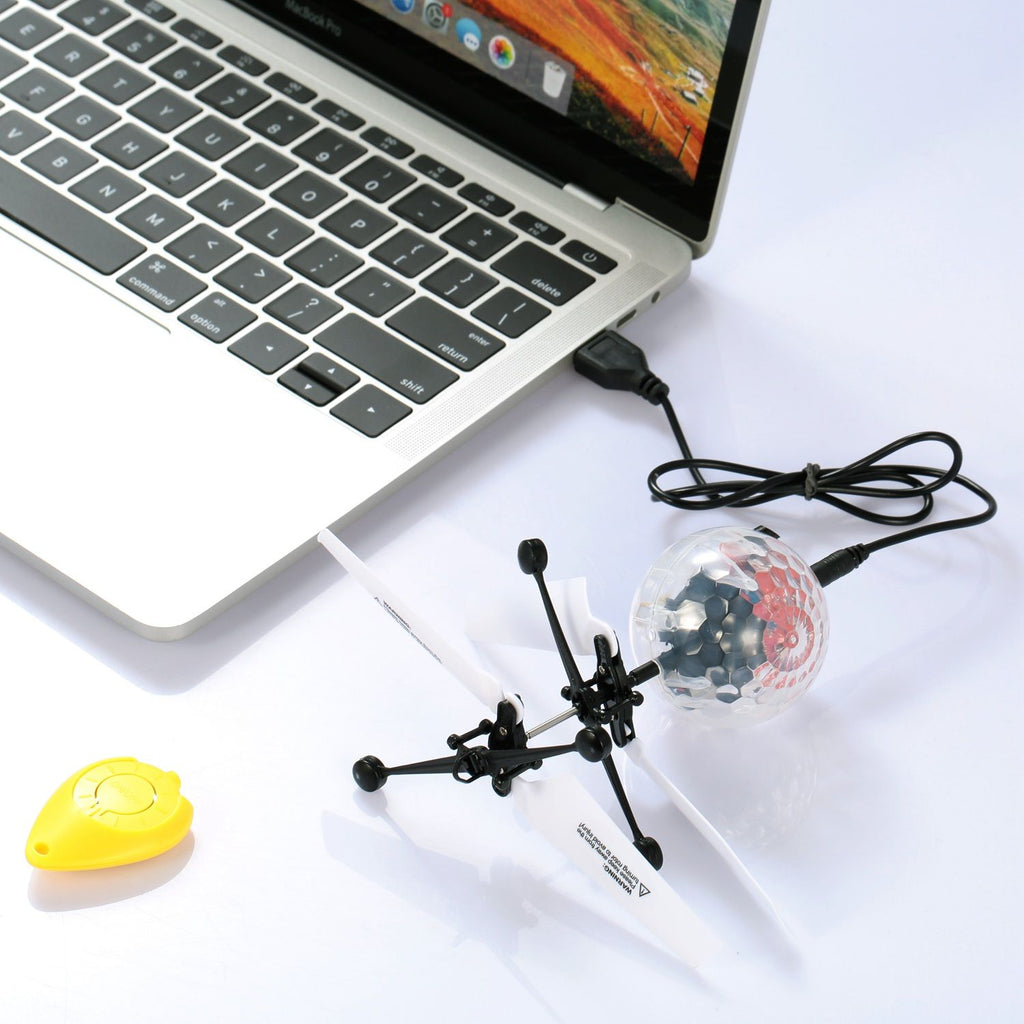 Eggracks by Global Phoenix - RC Flying Balls Electric Infrared Induction Drone Helicopter Ball LED Light Kids Flying Toy
