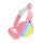 inQ Boutique - Fidget Headphones Kids Toy Headset, Wireless Bluetooth Headphone Pop Bubble On-Ear Headphone Fidget Toy Rainbow Color Fidget Headset for Children Adults (Pink-Cat)