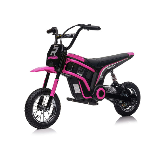 Yeah Depot - 24V14ah Kids Ride On 24V Electric Toy Motocross Motorcycle Dirt Bike-XXL large,Speeds up to 14.29MPH,Dual Suspension, Hand-Operated Dual Brakes, Twist Grip Throttle, Authentic Motocross Bike Geometry