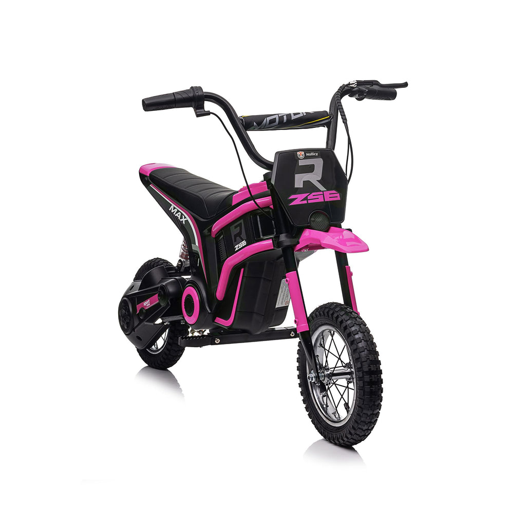 Yeah Depot - 24V14ah Kids Ride On 24V Electric Toy Motocross Motorcycle Dirt Bike-XXL large,Speeds up to 14.29MPH,Dual Suspension, Hand-Operated Dual Brakes, Twist Grip Throttle, Authentic Motocross Bike Geometry