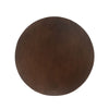 Yeah Depot - 16'' Ribbed Brown Concrete Outdoor Side Table with Hourglass Design â€“ Weather-Resistant Accent for Patio, Garden, or Balcony