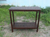 Yeah Depot - Wooden Workstation for Garden Balcony Garage, Acacia Console Potting Table Brown