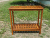 Yeah Depot - Wooden Workstation for Garden Balcony Garage, Acacia Console Potting Table Light Brown