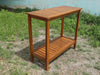 Yeah Depot - Wooden Workstation for Garden Balcony Garage, Acacia Console Potting Table Light Brown