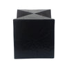 Yeah Depot - 14.25'' Black Concrete Side Table with Rustic Hand-Carved Texture and Unique Symmetric Form â€“ Weather-Resistant Accent for Patio, Garden, or Balcony